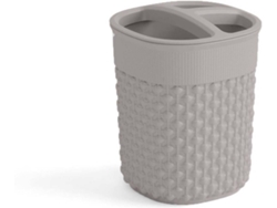 Vaso Porta Cepillos CURVER Filo (Gris - Plástico - 9 x 9 x 12 cm)