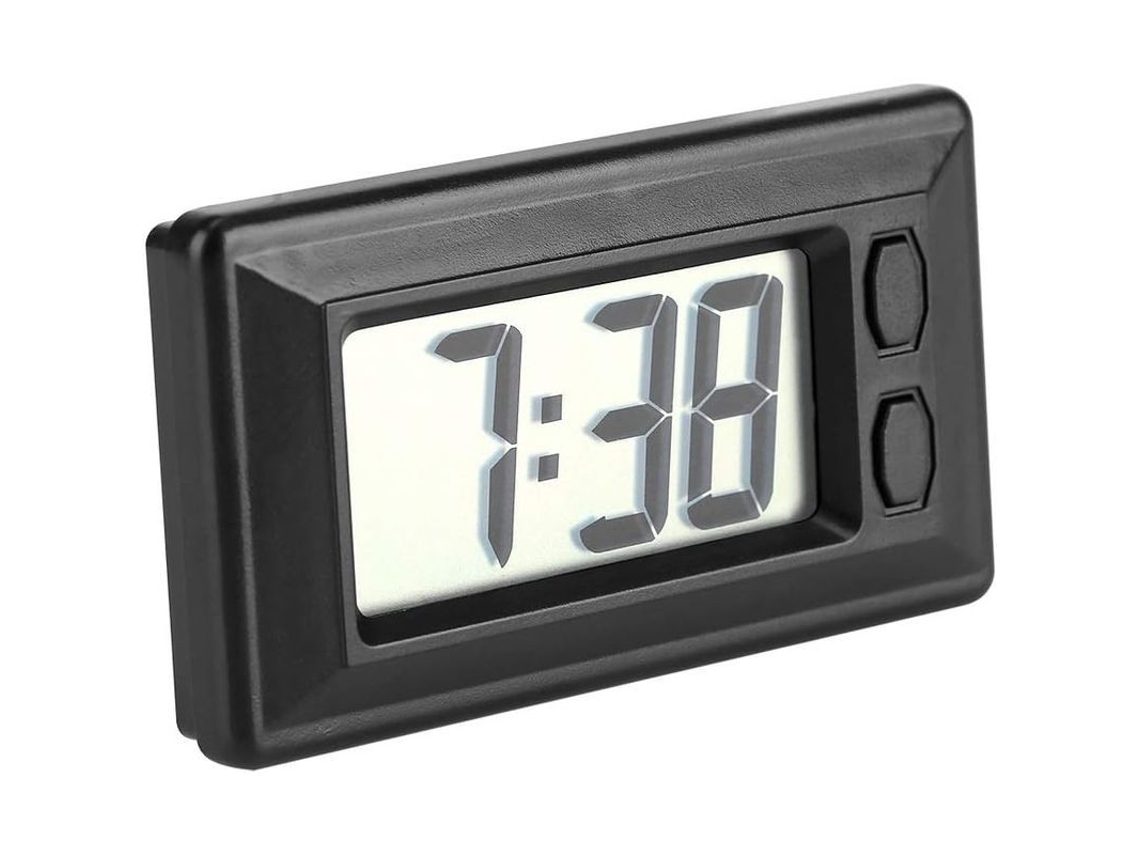 Reloj digital LCD para coche, reloj electrónico ultrafino con panel de instrumentos