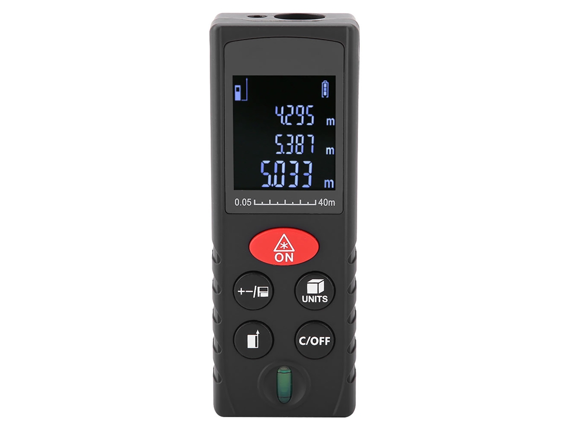 Telémetro Láser Digital Kxl-d: Medición Precisa De Distancia, Área Y Volumen Con Pantalla Lcd Y Diseño Portátil.