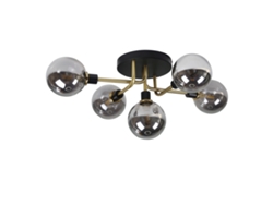 Lámpara de Techo para Salón con Bolas de Cristal 5 Bombillas G9 Sin Bombilla NETTLIFE