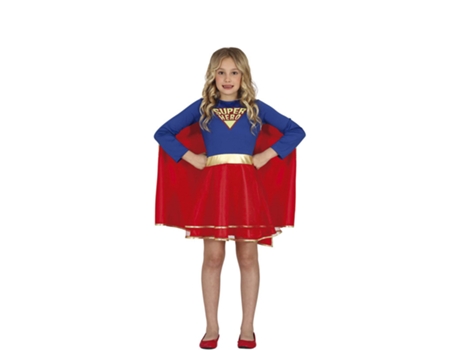 Disfraz de Niña GUIRCA Super Heroína con Falda (5 - 6 años)