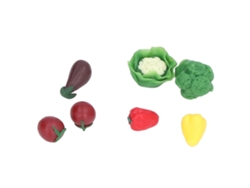 Ats-miniaturas De Comida Vegetal Para Muñecas Juguete De Cocina Realista Juego De Imaginación Para Niños