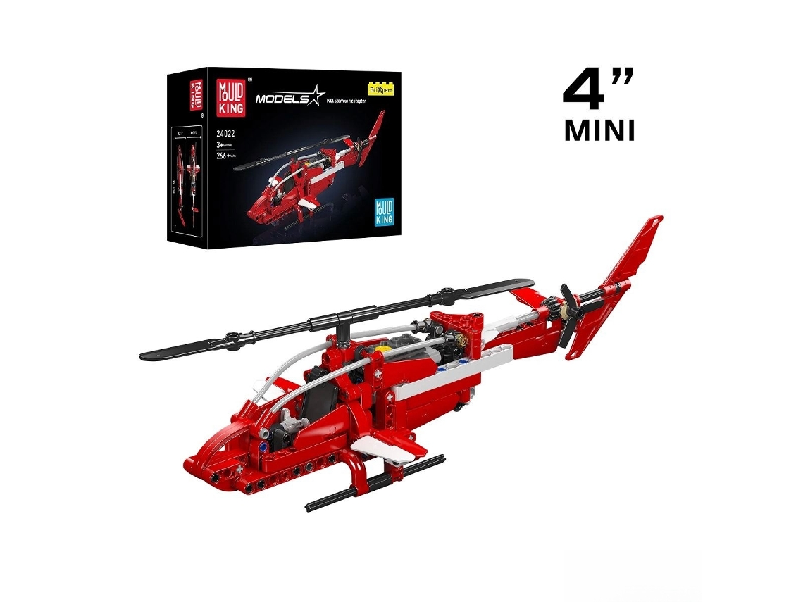 Set de construcción de helicóptero Sparrow Mold King 24022