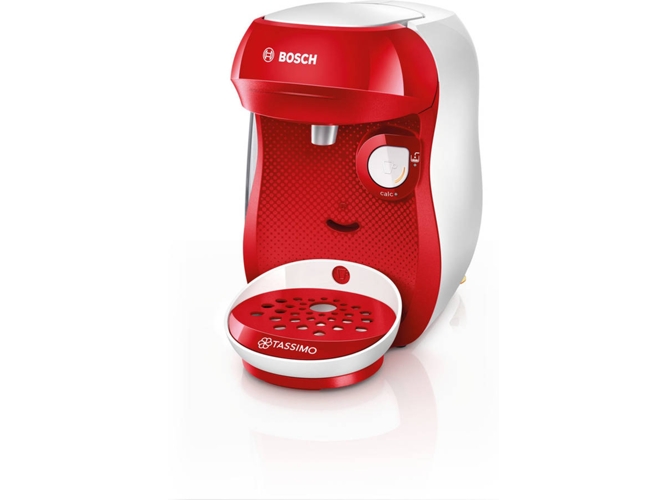 Bosch Hogar Tassimo cafetera 1400 w 1 cups acero inoxidable rojoblanco tas1001 happy tas1006