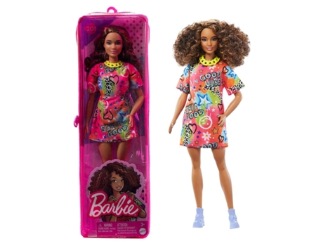 BARBIE Fashionista Con Pelo Rizado