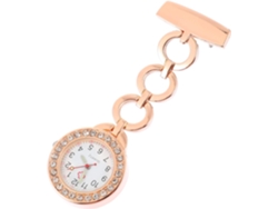 Elegante Reloj Enfermera Fabricado Aleación Esfera Adornada Cristales Ligero Práctico Estudiantes Personal