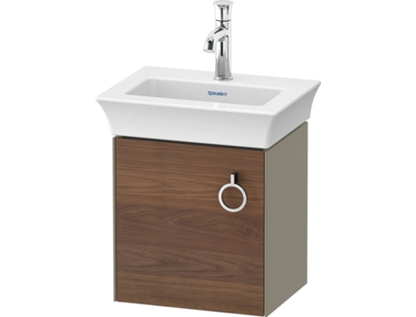 DURAVIT Tulip blanco, mueble de tocador colgado en la pared, ancho 384 x fondo 298mm, con 1x tope de puerta a la izquierda, con tirador, WT4250L