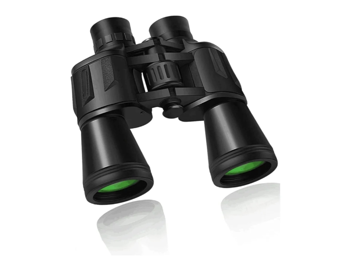 Binoculares 20x50 para adultos, profesionales, impermeables, HD, para observación de aves, viajes, caza, prisma Bak4, lente FMC Yizhood (negro)