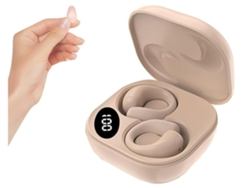 YEMAESRE C9 Auriculares inalámbricos abiertos Conducción ósea Clip de oreja pequeño Caqui