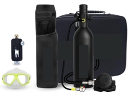 Minibotella De Buceo, Traje De Neopreno De 1 Litro, Aparato Respiratorio (color: Negro, Talla)
