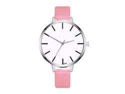 Reloj De Cuarzo Zhoulianfa K095-yc Rosa Para Mujer, Con Correa De Cuero, Estilo Casual Y Elegante.