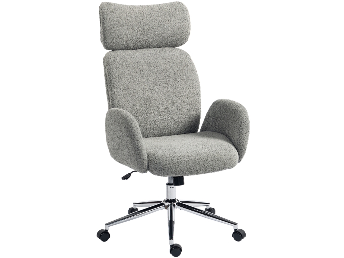 Sillas De Oficina Ergonómica Función De Balanceo Altura Ajustable Gris Oscuro