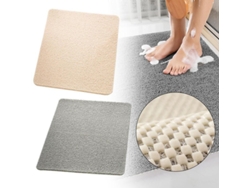 2026-tapete De Baño Antideslizante Sin Manchas O Bloqueo De Desagüe Confortable 40x60cm Pvc Gris Beige Dsg Beige