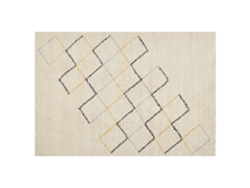 Alfombra de pelo corto BELIANI Tezpur de Algodón Beige 140x200