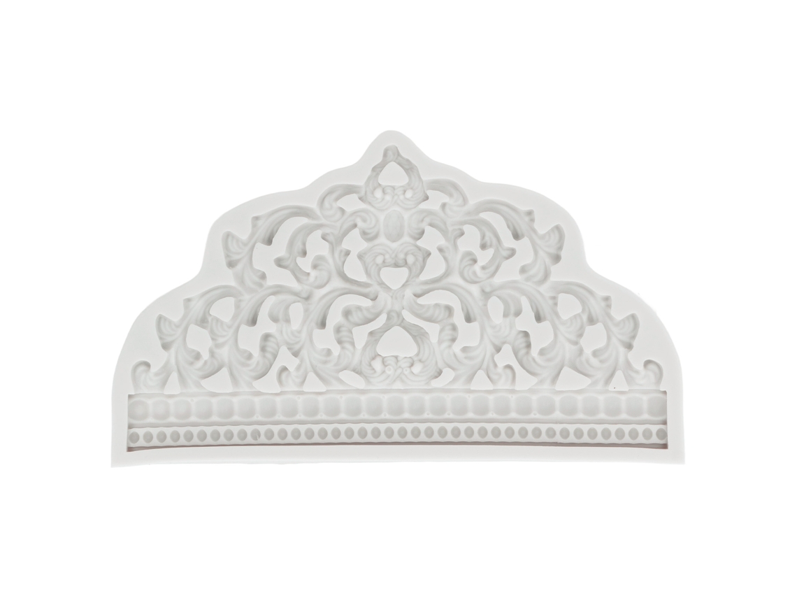 Molde De Silicona Reutilizable Para Fondant Corona Grande Resistente A Altas Temperaturas Inodoro Para Repostería Y Chocolate