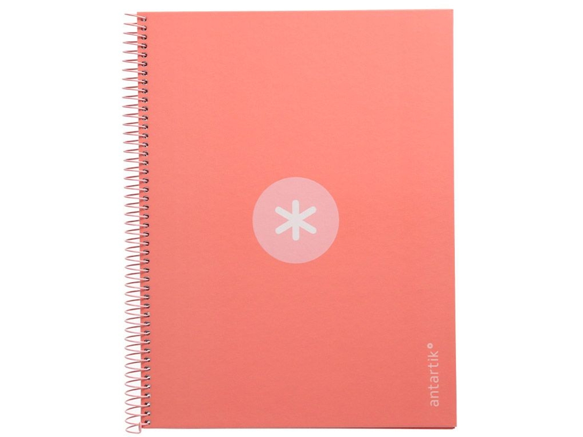 Cuaderno LIDERPAPEL Série Antartik 90g/m² rosa , horizontal (A4)