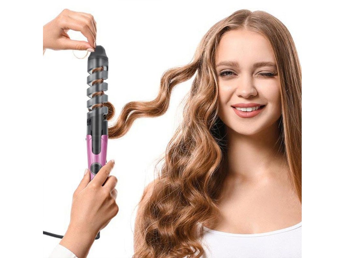 Plancha De Pelo Automática Inalámbrica, Rizador De Cerámica Recargable, Resistente A Los Golpes.