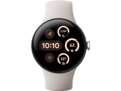Smartwatch GOOGLE Pixel Watch 3 (Silver Porcelain - 45 mm)