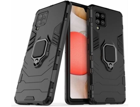 Carcasa Samsung Galaxy A42 HFS-HOUSE Kickstand Negro