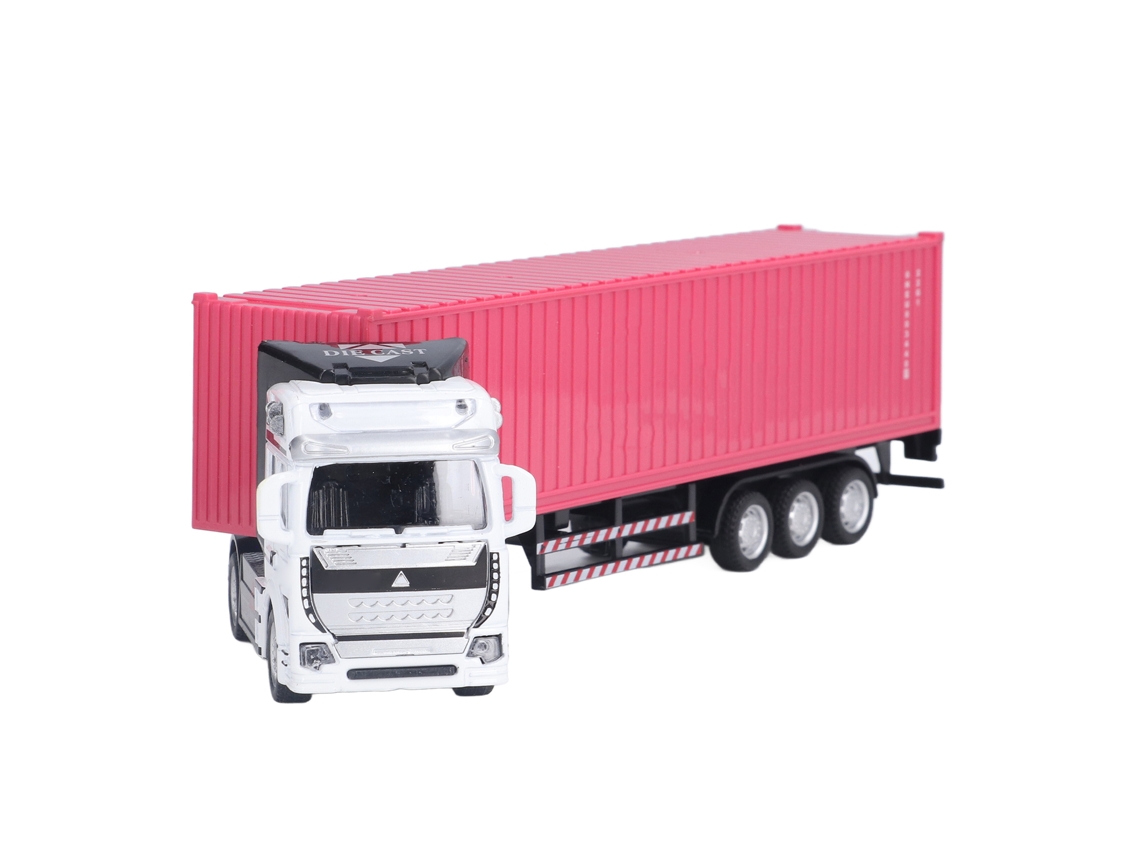 -modelo De Camión Contenedor 1:48 Juguete Decorativo Vivido Exquisito Bonito Para Mayores De 3 Años Rosa