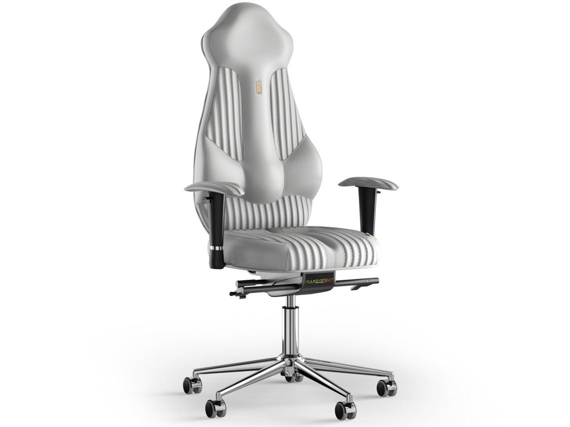 Silla de Oficina KULIK Costura Imperial Cuero (Branco -130x50x50cm)