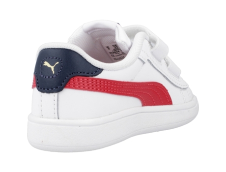 Zapatillas de Niños PUMA Smash Piel Blanco (21)