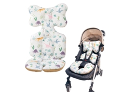 Cojín lavable para cochecito de bebé, suave y cómodo, almohada de apoyo corporal para bebé/Gertiz Dinosaur