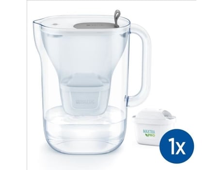 Jarra de Filtro BRITA Estilo Gris 1 Cartucho de Filtro Todo en 1 Maxtra Pro Nuevo Maxtra