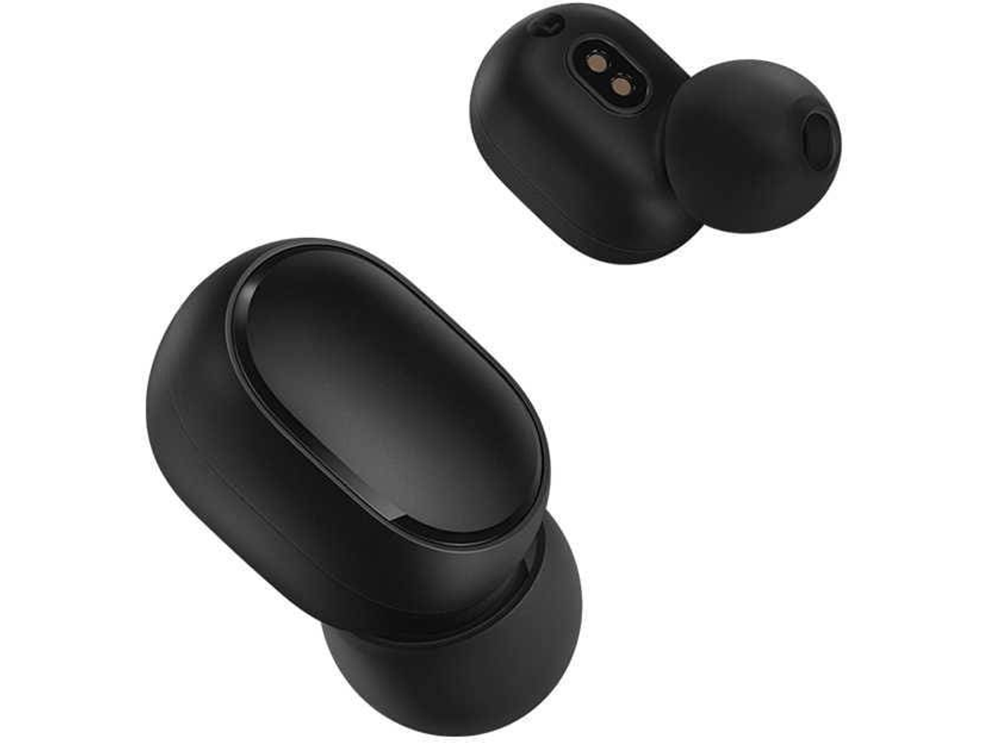 Auriculares Bluetooth True Wireless XIAOMI Basic 2 (In Ear - Micrófono -  Noise Cancelling - Negro)