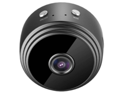 Minicámara espía Bestvite 1080P HD inalámbrica Wi-Fi con detección de movimiento y visión nocturna (negra)