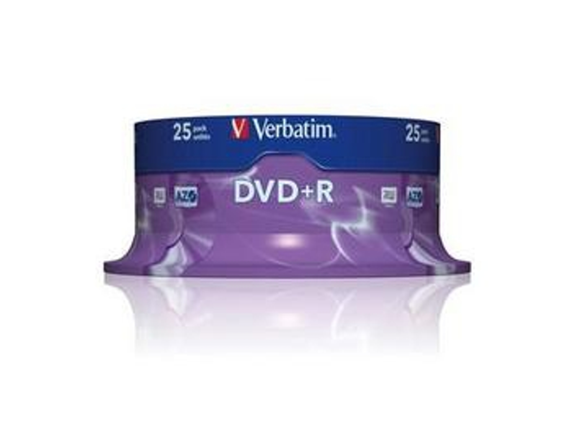 Dvd+R  VERBATIM  16X AD.AZO 4,7GB CAKE25