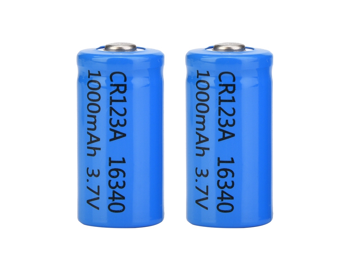 Batería De Litio 16340 (recargable De 3.7v 1000mah, Pack De 2)