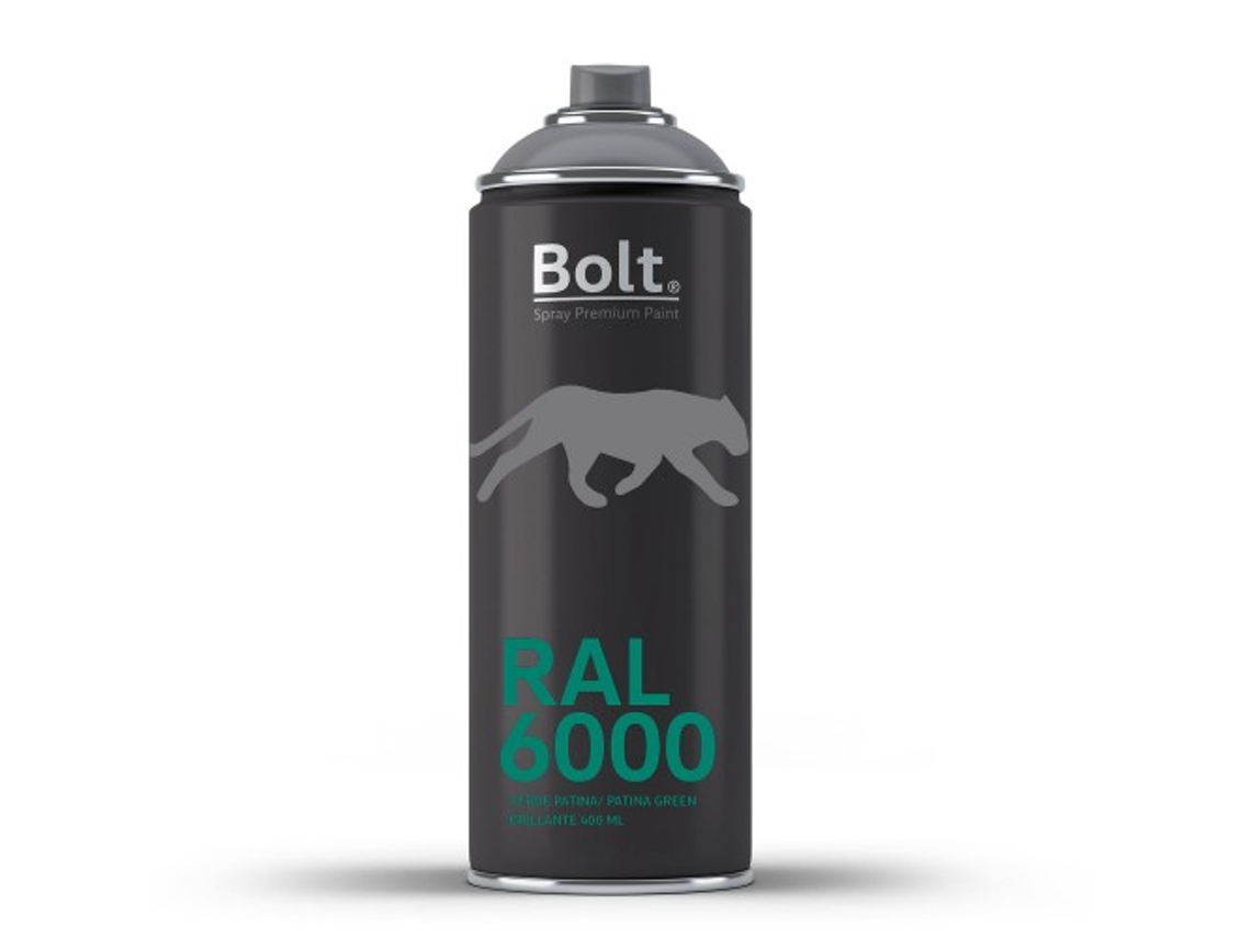 Spray Bolt Premium Acrilico Brillante Ral 400 Ml (Ral 6000 Verde Patina)
