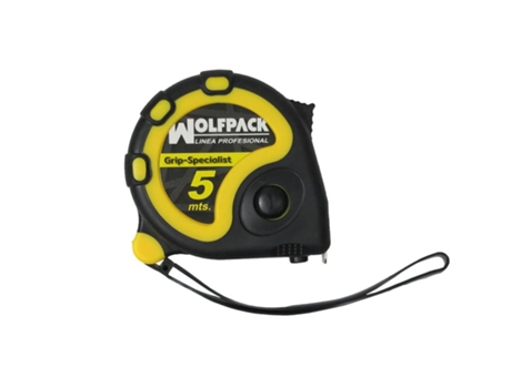 Flexometro 5 metros con freno wolfpack grip special