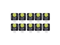 10 Módulos Led De 10 Mm, Chip De 3,3 V-5 V, Lámpara Decorativa Para Decoración Del Hogar Mrb050c Amarillo