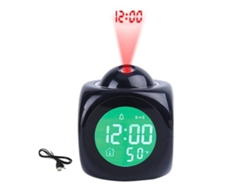 Reloj con Proyección de Ambiente, Hora y Temperatura, Voz NEVEANCE