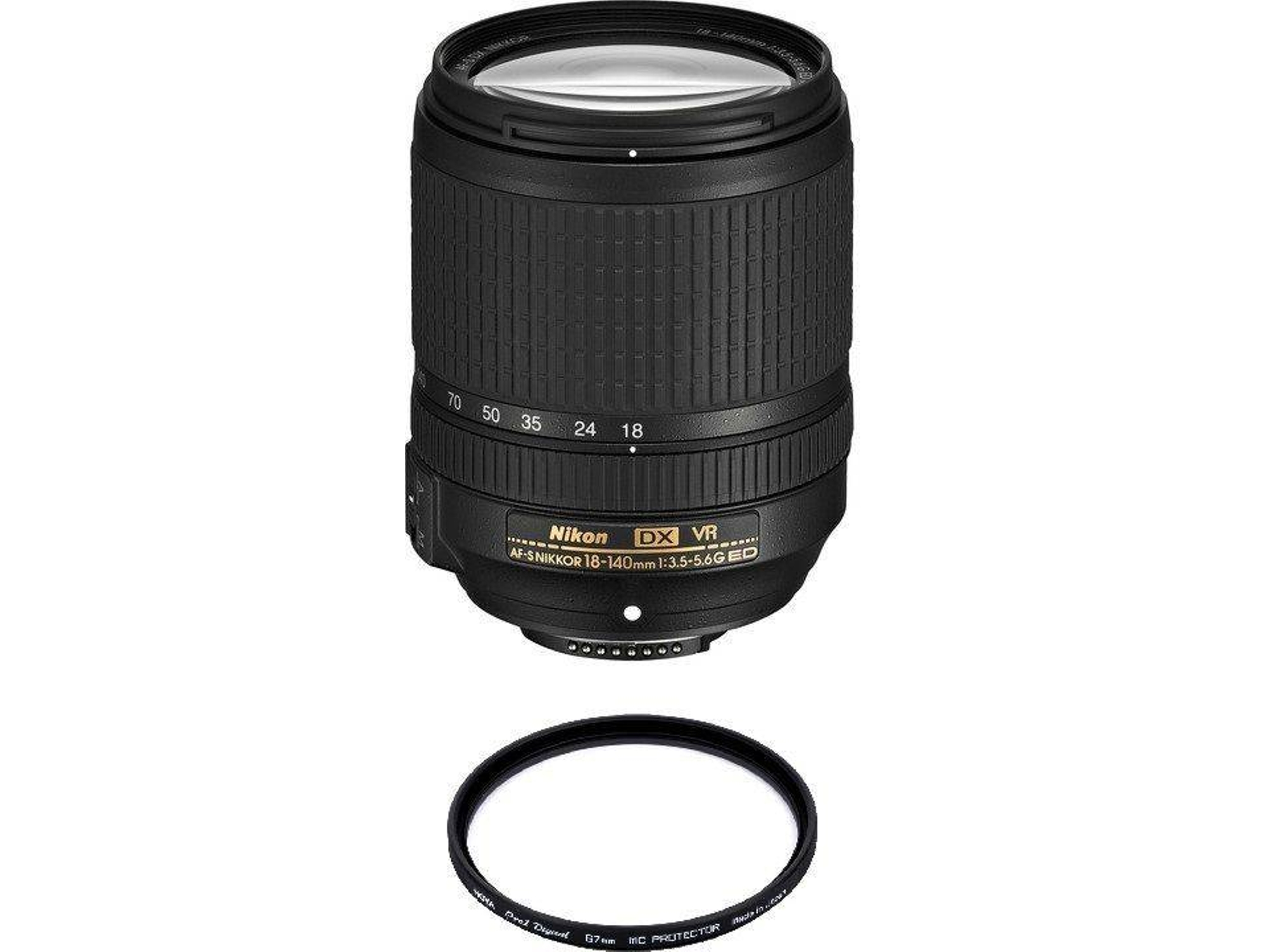 Objetivo NIKON AF-S 18-140MM F3.5-5.6G ED VR DX  + Hoya 67mm PRO 1D