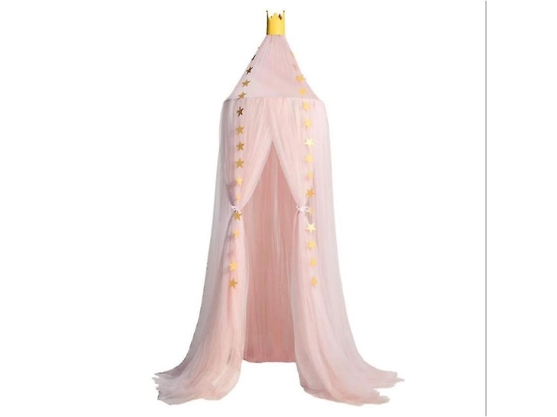 2026-mosquitera De Lujo Para Cama Ixg Tela Poliéster Altura 240cm Diámetro 60cm Rosa