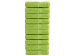 Toallas De Ducha Solund 10 Uds Verde Manzana 70x140 Cm 600 Gsm Wsd272896
