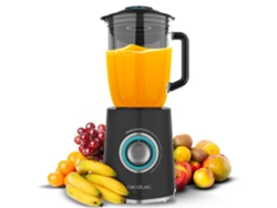 CECOTEC Batidora de Vaso con Acabados en Acero Inoxidable de 2000 W Hoja con Revestimiento de Titanio Negro y 1,5 L de Capacidad.