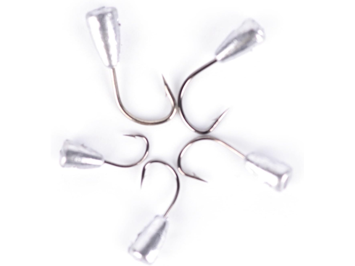 Juego De 10 Anzuelos Pesca, Invertidos Alta Calidad, Soporte Para Cabezas Jig Estaño, Con Púas Tungsteno Y ...