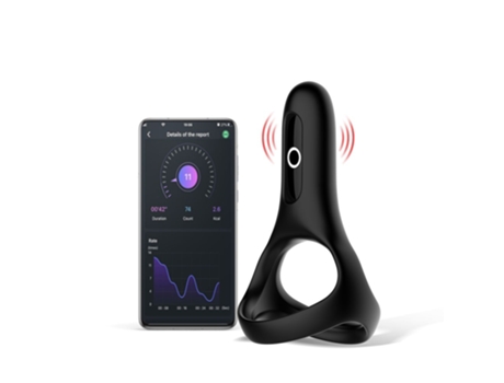 Magic Motion Anillo vibrador Rise Smart Negro MAGIC MOTION