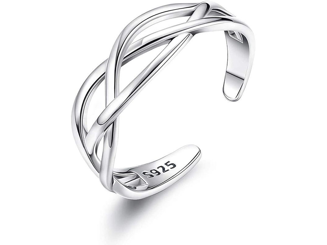 2026-anillo De Plata Esterlina 925 Ajustable, Anillo Vintage Para Pulgar, Diseño De Nudo Celta
