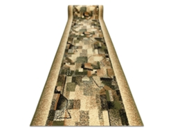 Alfombra de Pasillo Bcf Impresja Verde Aceituna 80 cm
