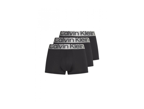 Boxers CALVIN KLEIN Poliéster Hombre (L - Negro)
