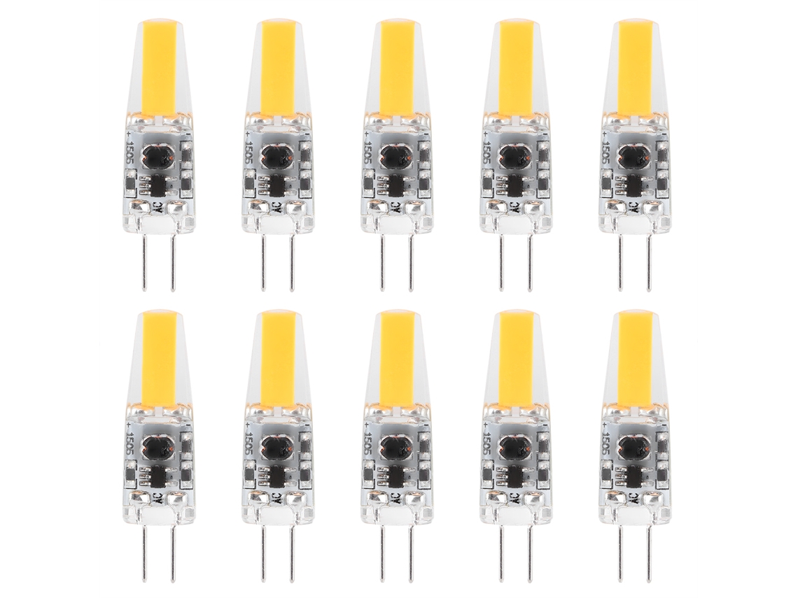 2026-10 Piezas Bombilla Led Silicona G4 1.5w Ac12v Para Iluminación Hogar Armario Coche Hotel