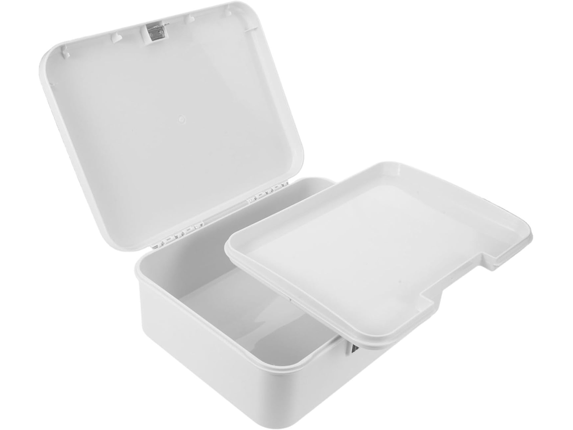 Caja De Almacenamiento Con Cerradura De Combinación, Caja Fuerte Portátil De Abs Para Documentos.