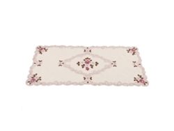 Elegante mantel rectangular bordado de 60 x 120 cm para cubrir la mesa