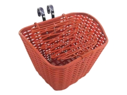 Caja de transporte frontal marrón para bicicletas lowmoose
