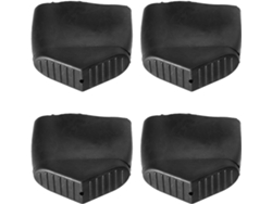 Protectores Para Patas De Escalera De 20x60 Cm Y 4 Mm, Juego De Almohadillas De Caucho Natural.